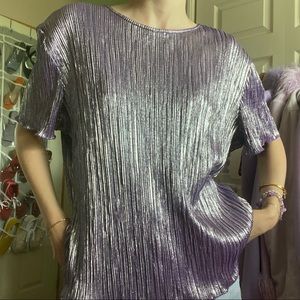 purple silver top 💜